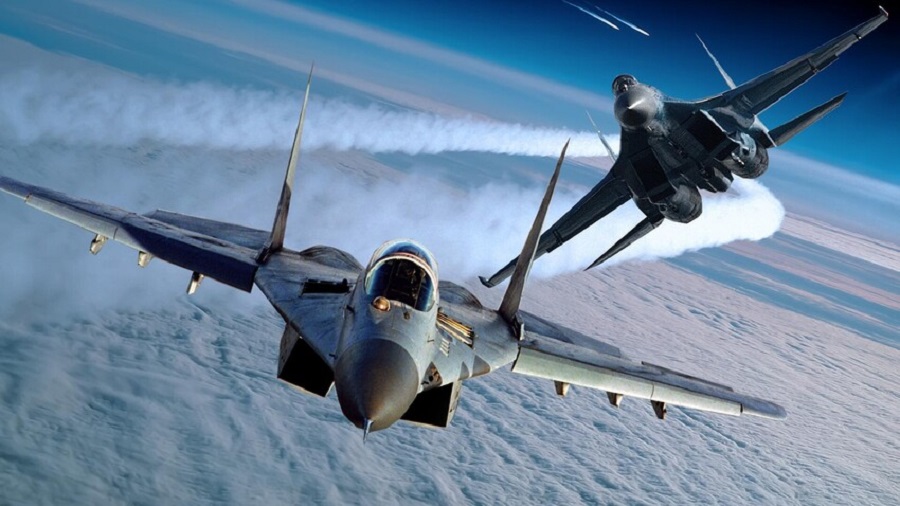 Así fue el combate entre cazas Su-27 y MiG-29 en los cielos de África