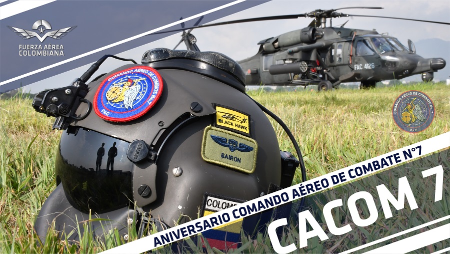 El Comando Aéreo de Combate No. 7 conmemora 10 años protegiendo el suroccidente del país 