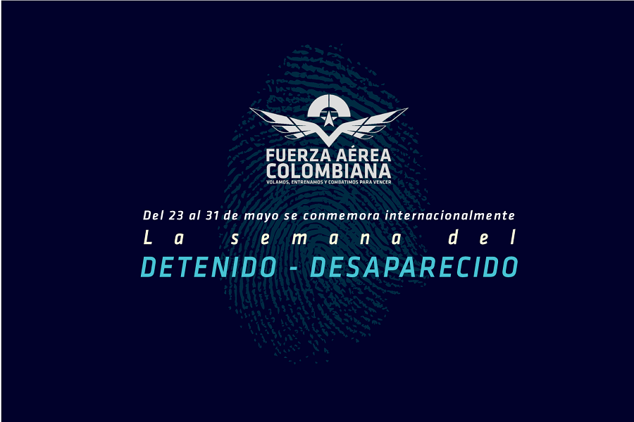 Su Fuerza Aérea Colombiana conmemora la semana internacional del Detenido- Desaparecido