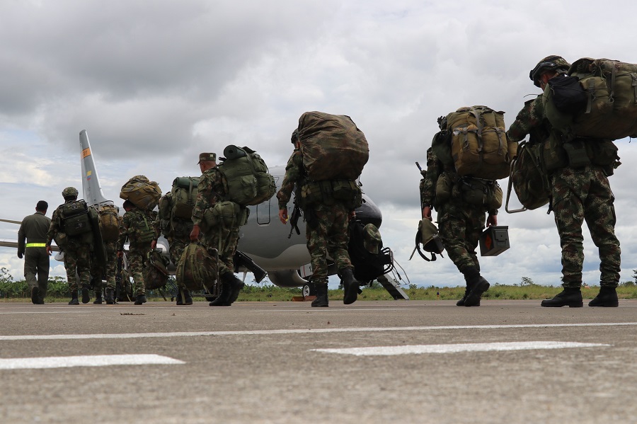 Fuerza Aérea continúa movilizando efectivos de la Fuerza Pública para fortalecer la seguridad durante las elecciones