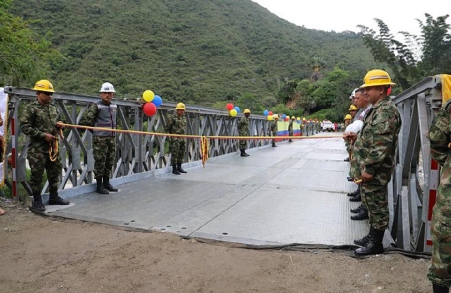 Puente militar le devolvió el paso a cerca de 250.000 habitantes de la Provincia de Soto Norte, en Santander